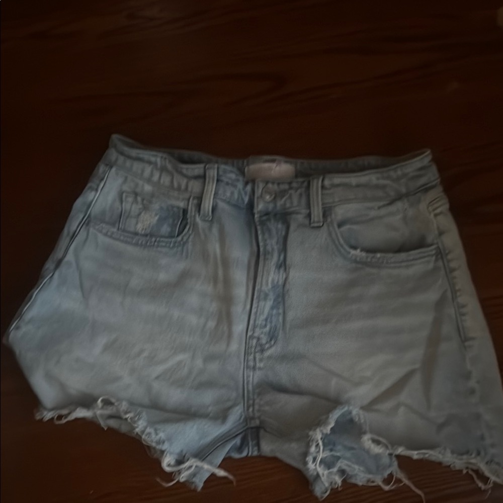 Women's Light Blue Denim Shorts